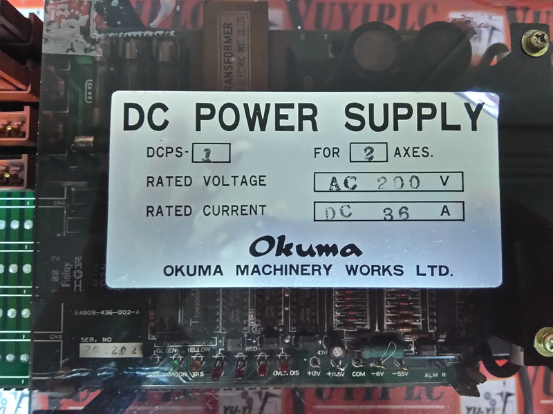OKUMA DC POWER SUPPLY DCPS-1 FOR 2 AXES - 裕益科技自動化設備可程式